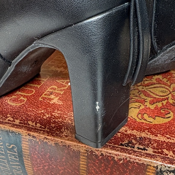 Maurices McKayla Black 3.25” Heeled Faux Leather Boots, 8 - Picture 10 of 11